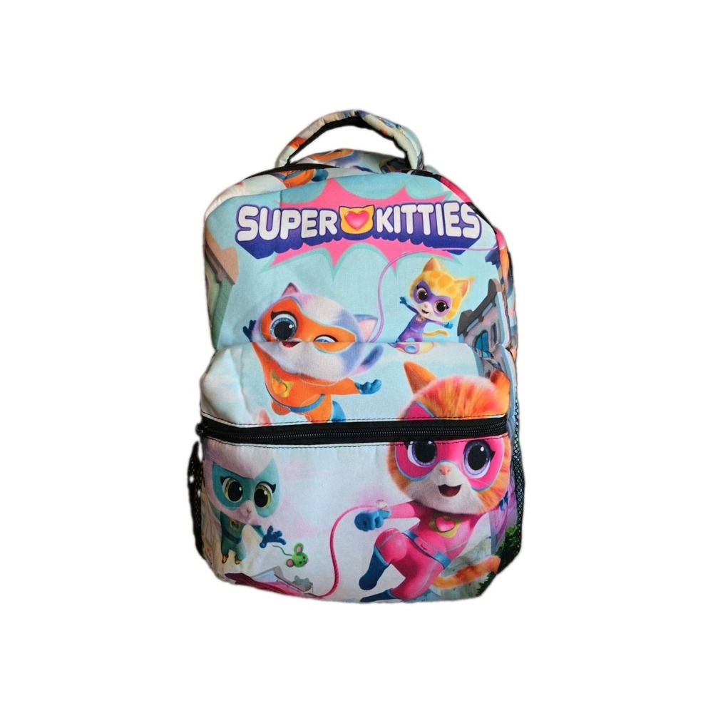 Kids Girls Super Kitties Backpack, School Bookbag